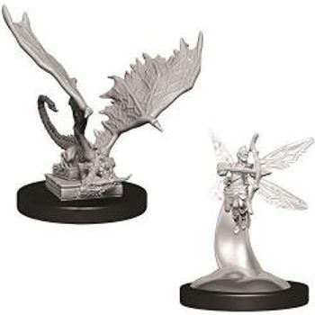 WizKids D&D Nolzur`s Marvelous Unpainted Miniatures W9 Sprite & Pseudodragon