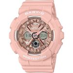 Casio Baby G Women's Ba-130-4adr Metallic Series Watch Resin Glass Pink