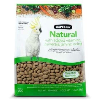 ZuPreem Natural Bird Food Large Parrots 1.35kg