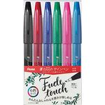 Pentel Touch Tip Pen 6 Colors