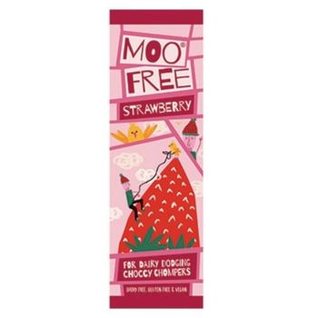Moo Free Vegan Mini Chocolate Bar Strawberry 20g