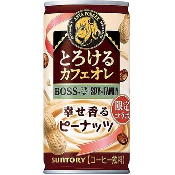 Suntory Melting Cafe Au Lait Happy Scented Peanuts Canned Coffee 185g