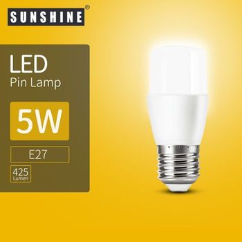 Sunshine LED PIN Lamp Stick Light Bulb 5W E27 Daylight