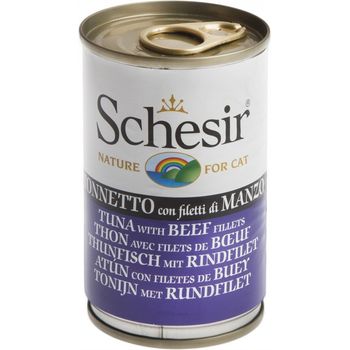 Schesir Tuna With Beef Can Cat Food