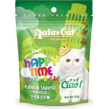 Aatas Cat Happy Time Ciao Tuna And Shrimp Flavour Cat Treat 60g
