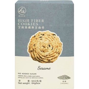 Yes Natural High Fiber Cookies Sesame 64g