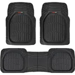 Motor Trend 923bk Black Flextough Contour Linersdeep Dish Heavy Duty Rubber Floor Mats