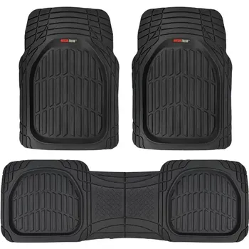 Motor Trend 923bk Black Flextough Contour Linersdeep Dish Heavy Duty Rubber Floor Mats