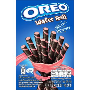 Oreo Wafer Roll Strawberry 54g