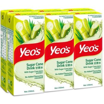 Yeo's Sugar Cane 6 Sachets 250ml