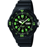 Casio Men's Marine Black Dial Black Resin