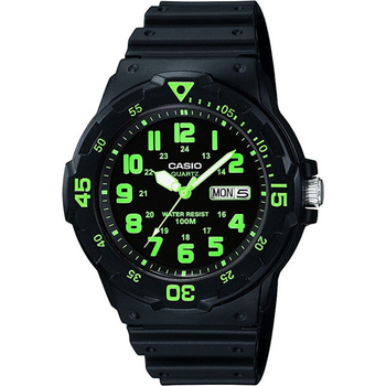 Casio Men's Marine Black Dial Black Resin