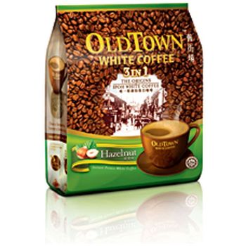Old Town 3 in 1 Instant White Coffee - Hazelnut (16 x 38g)