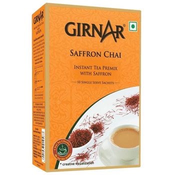 Girnar Instant Tea Premix Saffron Chai 10 Sachets 140g