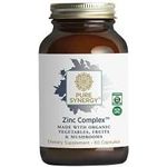 Pure Synergy Zinc Complex 60 Capsules Zinc Supplement Made With Organic Ingredients Nongmo Vegan Made With Organic Fruit Vegetables And Mushrooms