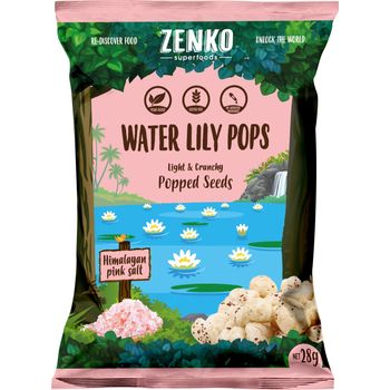 Zenko Superfoods Water Lily Pops Himalayan Pink Salt 28g
