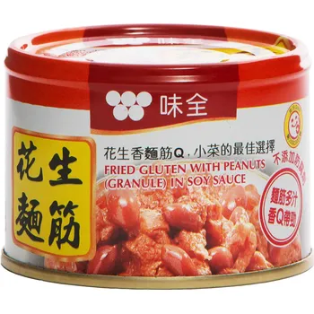 Wei Chuan Fried Gluten Whole With Peanut In Soy Sauce 170g