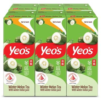 YEO'S WINTER MELON TEA LESS SUGAR 6X250ML