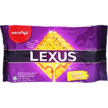 Munchy's Lexus Sandwich Calcium Crackers Cheese 190g