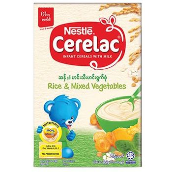 Nestle Cerelac Rice And Mixed Vegetables 250g