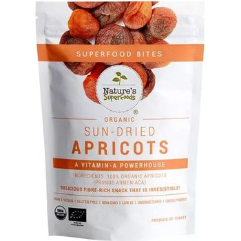 Nature's Superfoods Organic Sun-Dried Apricots Snack 140g