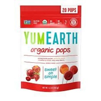 Yumearth Organic Assorted Flavor Lollipops 20 Count