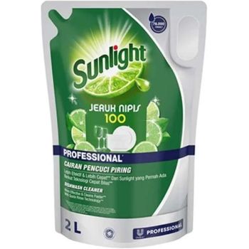 Sunlight Professional Dishwashing Soap Lime Pouch 2l