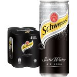 Schweppes Soda Water 4 x 320ml