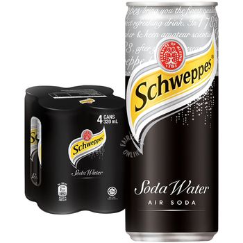 Schweppes Soda Water 4 x 320ml
