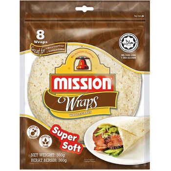 Mission Wraps Wholegrain 360g