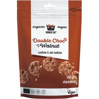 Kookie Cat Mini Cookies Double Choc Walnut 100g