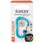 Nite Ize SlideLock Carabiner Aluminum Size 4 Blue
