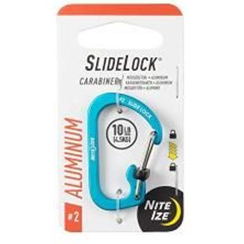 Nite Ize SlideLock Carabiner Aluminum Size 4 Blue