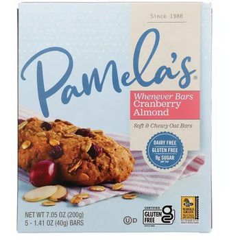 Pamela's Products Whenever Bars Cranberry Almond 40g