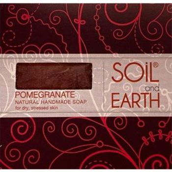 Soil and Earth Handmade Soap - Pomegranate 125g 