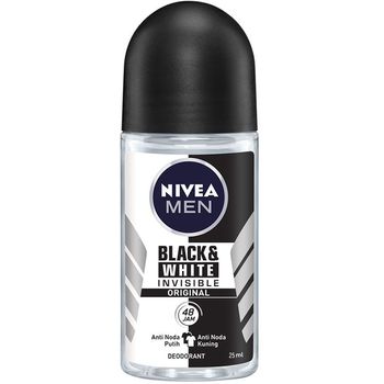 Nivea Men Deodorant Roll On Invisible Black and White 25ml