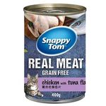 Snappy Tom Cat Canned Food Chicken With Tuna Flakes 400g