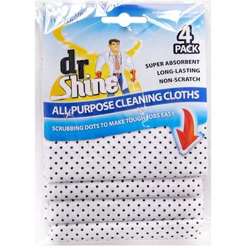 Dr.Shine Multi Purpose Cloths 4 Pk 200g