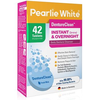 Pearlie White Denture Cleasing Tablets 42 Sachet