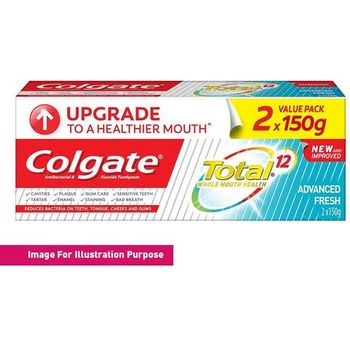 Colgate Total Advanced Fresh Twin Pack 150g x 2 Pieces