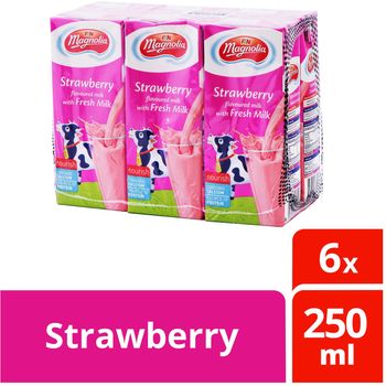 F&N Magnolia Uht Packet Milk Strawberry