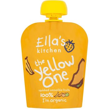 Ella's Kitchen Organic Pouches The Yellow One Squished Smoothie Fruits 90g