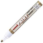 Uni Paint Marker 2.8 Mm Bullet Tip Shiny Gold