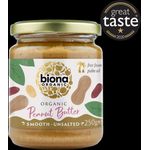 Biona Organic Peanut Butter Smooth From Palm Fat 250g
