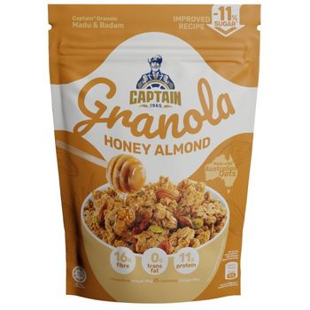 Captain Oats Honey Almond Granola 40g