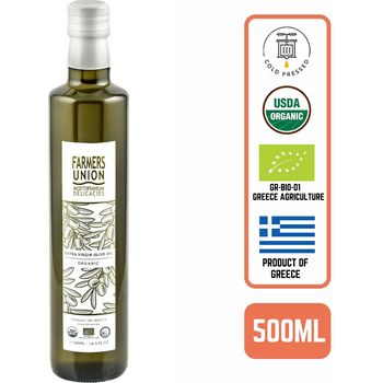 Farmers Union Organic Extra Virgin Olive Oil Cold Pressed 500ml