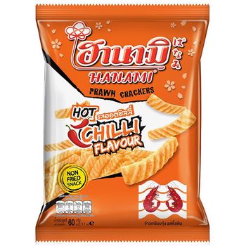 Hanami Prawn Crackers Hot Chilli Flavour 52g