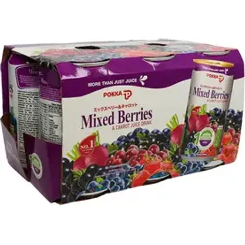 Pokka Mixed Berries And Carrot Juice 6 X 300ml