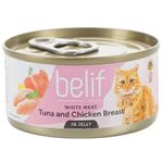 Belif Tuna Delicacy And Chicken Breast In Jelly For Cats 80g