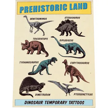 Rex London Prehistoric Land Temporary Tattoos 2 Sheets Gift For Kids